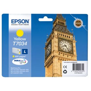 C13T70344010 / T7034 - cartouche de marque Epson - jaune