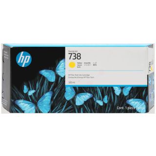 676M8A / 738 - cartouche de marque HP - jaune