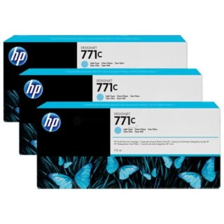 B6Y36A / 771C - cartouche de marque HP - cyan photo - pack de 3