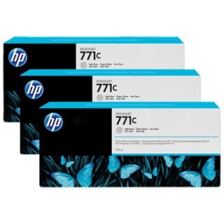 B6Y38A / 771C - cartouche de marque HP - gris photo - pack de 3