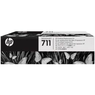 C1Q10A / 711 - tête d'impression de marque HP - multipack 4 couleurs : noire, cyan, magenta, jaune