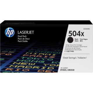 CE250XD / 504X - toner de marque HP - noir