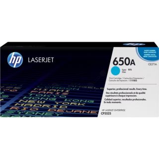 CE271A / 650A - toner de marque HP - cyan