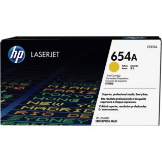CF332A / 654A - toner de marque HP - jaune