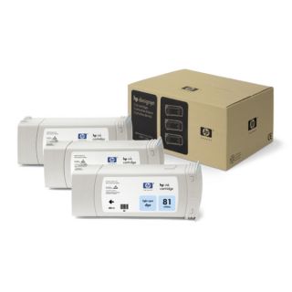 C5070A / 81 - cartouche de marque HP - cyan photo - pack de 3