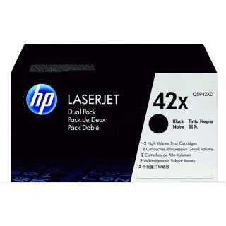 Q5942XD / 42XD - toner de marque HP - noir - pack de 2
