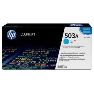 Q7581A / 503A - toner de marque HP - cyan