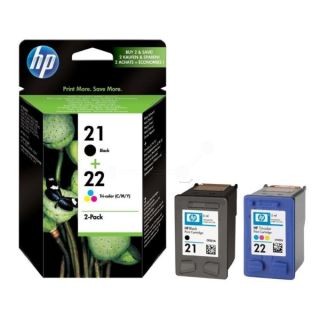 SD367AE#241 / 21+22 - cartouches de marque HP - multipack 2 couleurs : noire, multicouleur