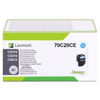70C20CE / 702C - toner de marque Lexmark - cyan