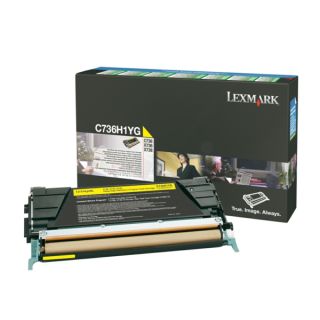 C736H1YG - toner de marque Lexmark - jaune