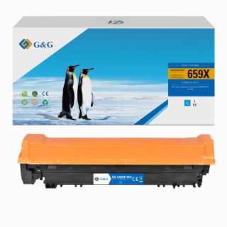 W2011X / 659X - toner qualité premium compatible HP - cyan