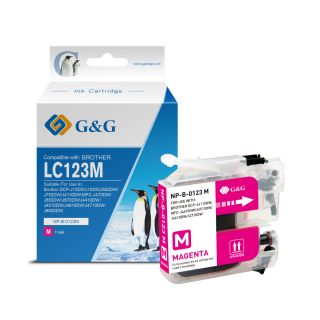 LC123M - cartouche qualité premium compatible Brother - magenta