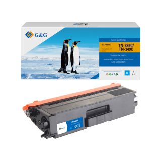 TN329C - toner qualité premium compatible Brother - cyan