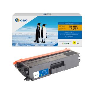 TN329Y - toner qualité premium compatible Brother - jaune