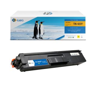 TN423Y - toner qualité premium compatible Brother - jaune