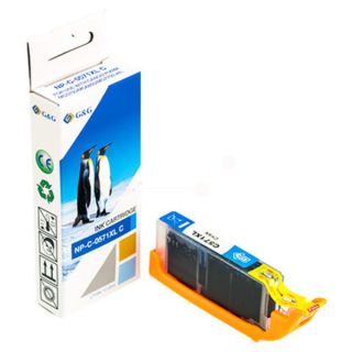 0332C001 / CLI-571 CXL - cartouche qualité premium compatible Canon - cyan