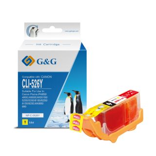 4543B001 / CLI-526 Y - cartouche qualité premium compatible Canon - jaune