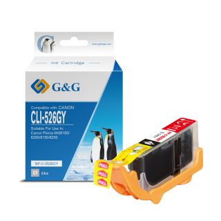 4544B001 / CLI-526 GY - cartouche qualité premium compatible Canon - grise