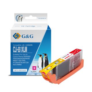 6445B001 / CLI-551 MXL - cartouche qualité premium compatible Canon - magenta