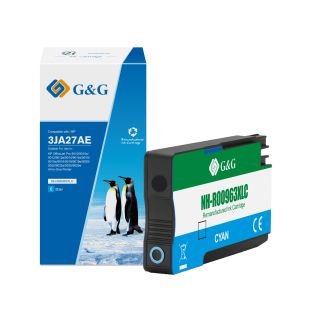 3JA27AE / 963XL - cartouche qualité premium compatible HP - cyan