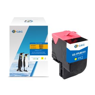 80C2SYE / 802SY - toner qualité premium compatible Lexmark - jaune
