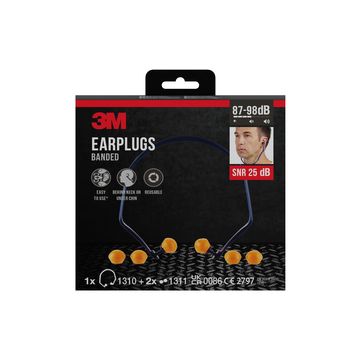 3M Arceau antibruit 1310 + 2 paires de bouchons de rechange