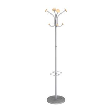 ALBA Portemanteau "VIENA", (H)1.770 mm, gris argenté