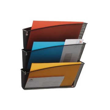 ALBA Trieur mural MESHFILE, lot de 3, noir