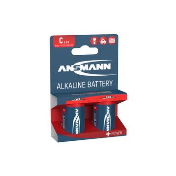ANSMANN Pile alcaline "RED", Baby C LR14, blister de 2