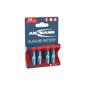 ANSMANN Pile alcaline "RED", Mignon AA, blister de 4