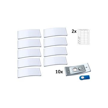 AVERY Zweckform Porte-nom, 80 x 34 mm, set de 10, argent