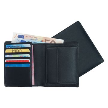 Alassio Portefeuille combiné, cuir, noir