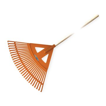 Bradas Balai à feuilles Quick Fit, manche en bois, 27 dents