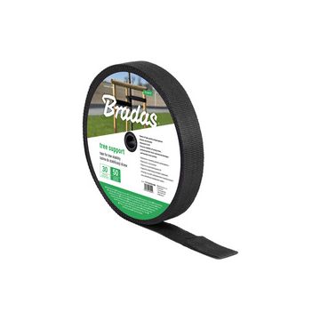 Bradas Bande de ligature pour arbres, PP, 30 mm x 50 m, noir