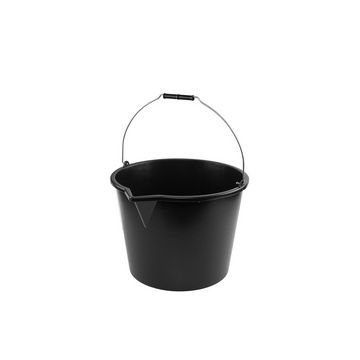 Bradas Seau avec bec verseur, 12 litres, PP, noir