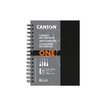CANSON Carnet de croquis ONE, 102 x 152 mm, noir