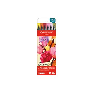 CARAN D'ACHE Feutre FIBRALO Brush BLOOM, set de 6