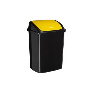 CEP Poubelle ROSSIGNOL, couvercle basculant, noir / jaune
