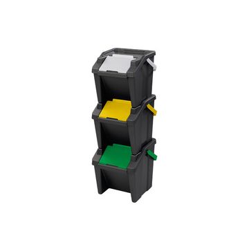 CEP Système de tri des déchets "Tower", 30 litres, lot de 3