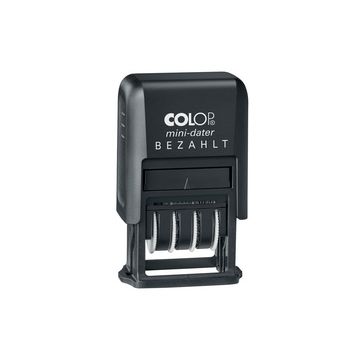 COLOP Datumstempel Mini-Dater S 160/L2 "BEZAHLT", schwarz
