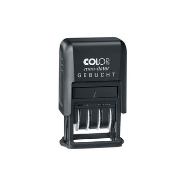 COLOP Datumstempel Mini-Dater S 160/L3 "GEBUCHT", schwarz