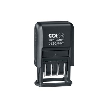 COLOP Datumstempel Mini-Dater S 160/L6 "GESCANNT", schwarz