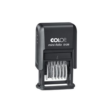 COLOP Tampon numéroteur mini-folio S126, 6 chiffres, noir