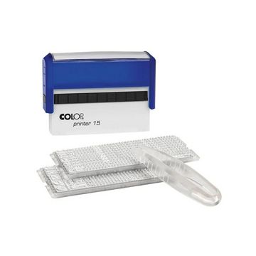 COLOP Textstempel-Set Printer 15/2 Set, blau