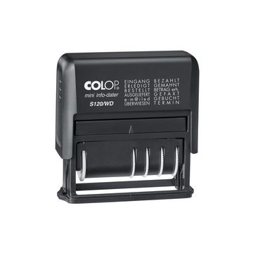 COLOP Wortbandstempel Mini-Info-Dater S 120/WD, schwarz