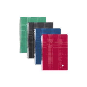 Clairefontaine Cahier à spirale, A4, quadrillé 5/5 + marge x10