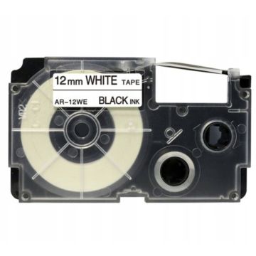 XR12WE1 - ruban compatible Casio - noir, blanc