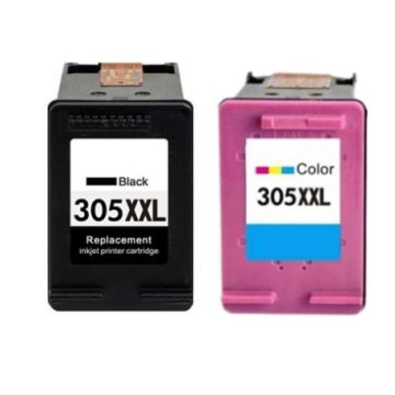 6ZA94AE / 305XXL - cartouches compatible HP - multipack 2 couleurs : noire, multicouleur