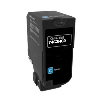 74C2HC0 - toner compatible Lexmark - cyan