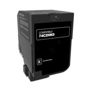74C2HK0 - toner compatible Lexmark - noir